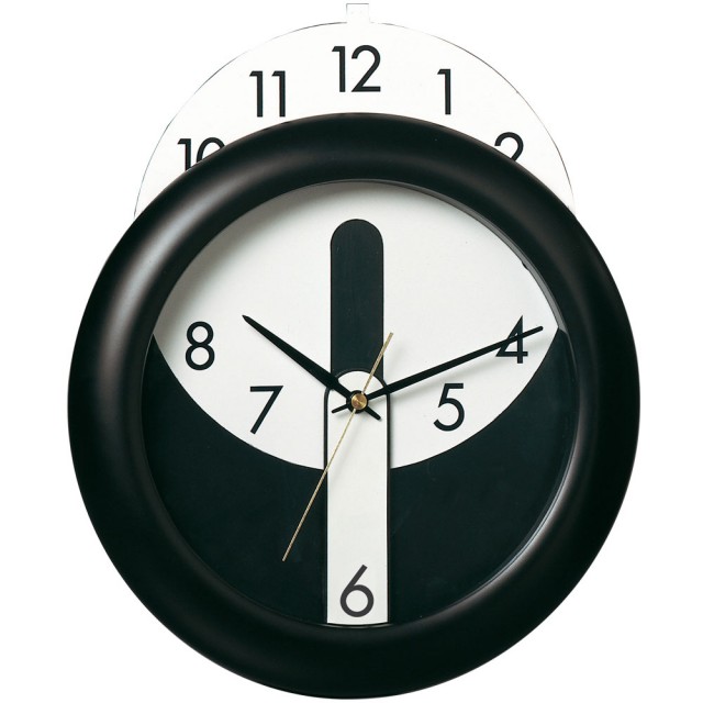 Orologio da muro in plastica con originale quadrante amovibile per comoda personalizzazione (diam. 27 cm)
