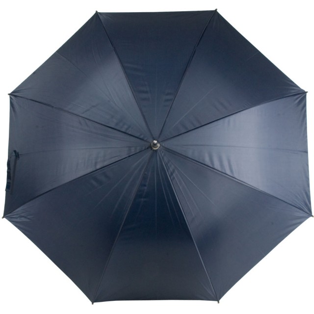 Mini ombrello automatico a pulsante, manico curvo in legno, inserito in guaina