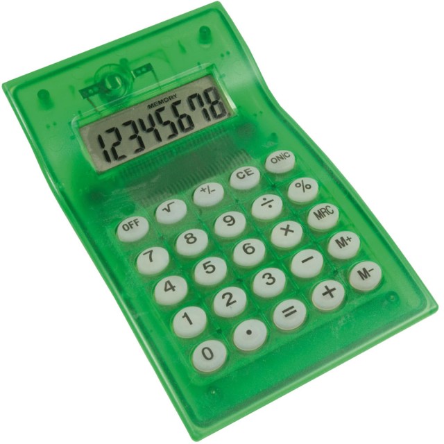 Calcolatrice trasparente da tavolo a 8 cifre