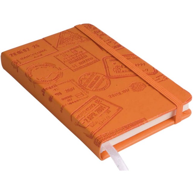Quaderno con chiusura elastico, con tasca interna portafoglietti (96 pg.)