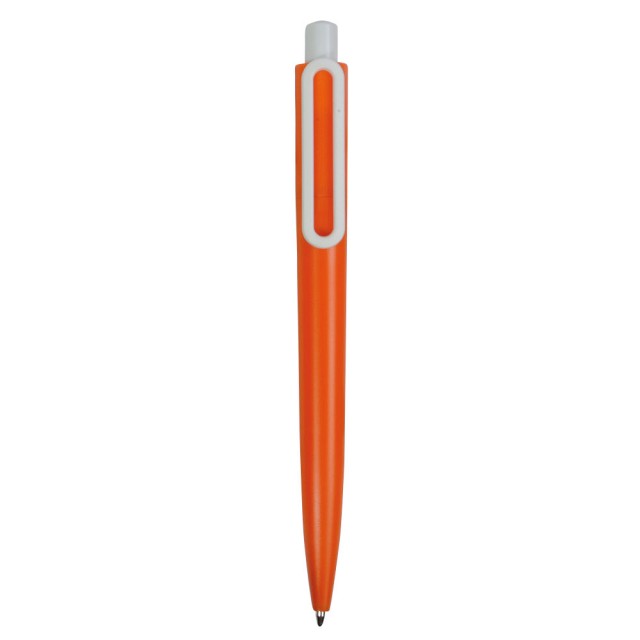 Penna in plastica c/clip a forma di graffetta