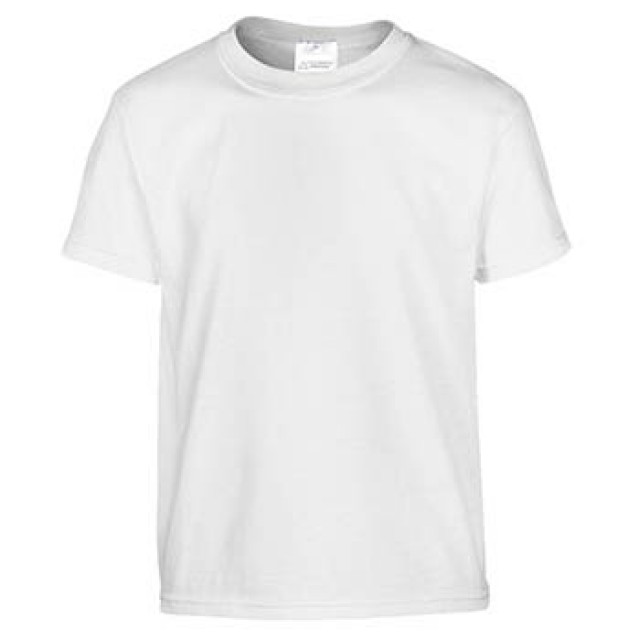 T-Shirt Bianca 100 % Cotone pettinato (145 g/m2)