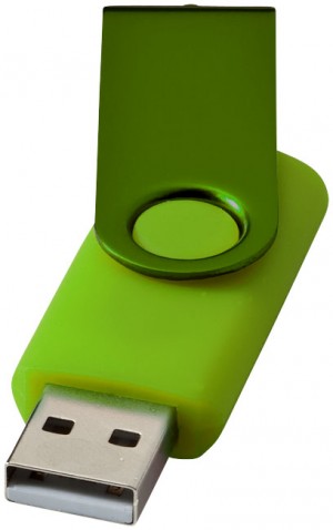Chiave USB 4GB girevole effetto metallo