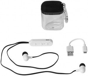 Auricolari Bluetooth® Budget con custodia dotata di moschettone