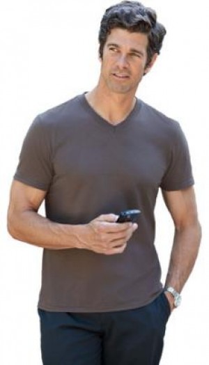 T Shirt Gildan Soft Style collo V uomo