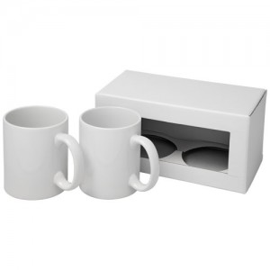 Set regalo di due tazze con stampa a sublimazione Ceramic