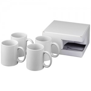Set regalo di quattro tazze con stampa a sublimazione Ceramic