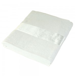 Asciugamano in cotone 350gr. con banda personalizzabile