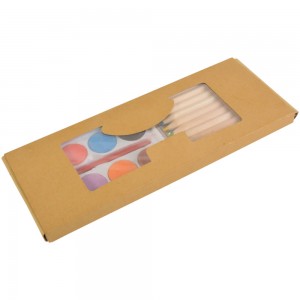 Set matite colorate (10) + acquarelli (8) in box di cartone