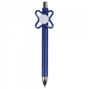 Penna in plastica colorata con spinner colorato