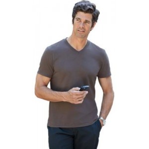 T Shirt Gildan Soft Style collo V uomo